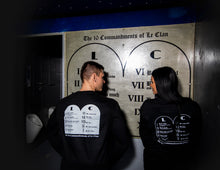 Load image into Gallery viewer, Le Clan &quot;The Ten Commandments&quot; Long Sleeve T-Shirt - Black Tablets
